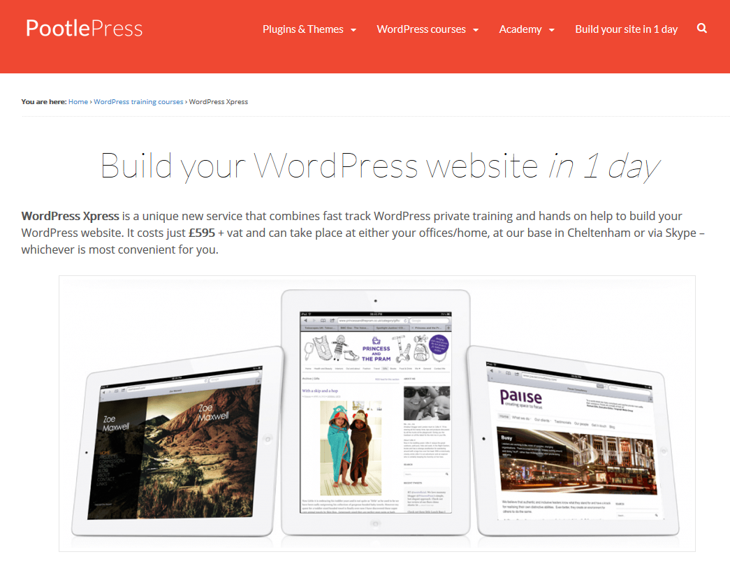Thanks PootlePress for our glo-tastic website